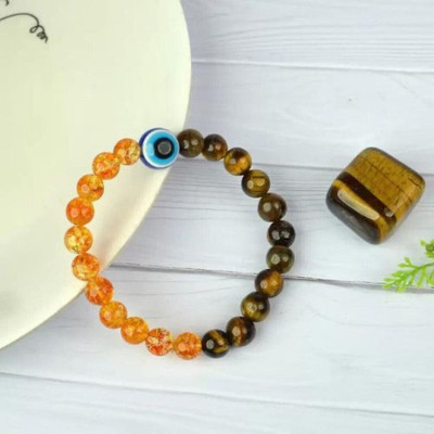 SUKHAD Stone Beads, Agate, Crystal Bracelet