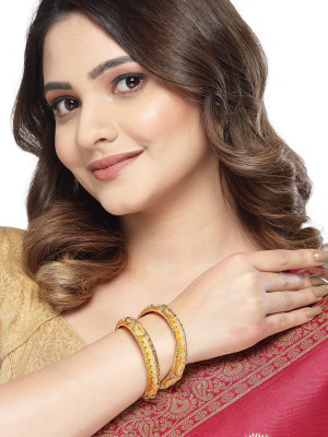 Sukkhi Alloy Gold-plated Bangle Set(Pack of 2)
