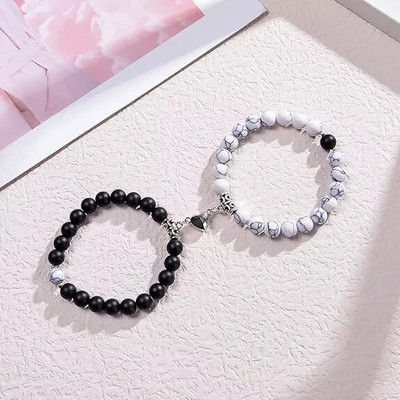 Faizam Collection Stone Crystal Bracelet Set(Pack of 2)