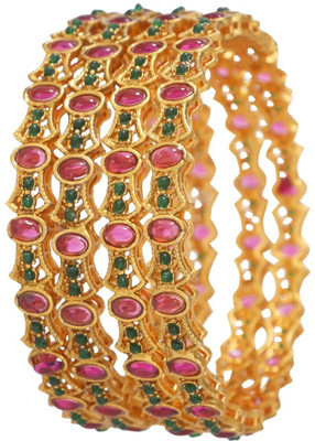 Atulya Alloy Gold-plated Bangle(Pack of 4)