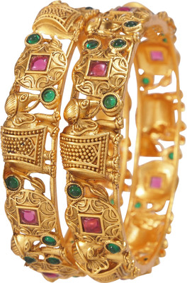 Atulya Alloy Gold-plated Bangle(Pack of 2)