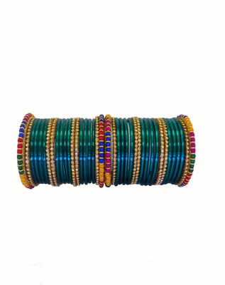 DURGANSH Glass Bangle Set(Pack of 40)