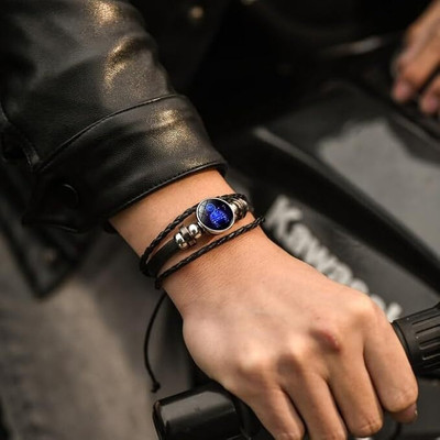 White Chimes Leather Bracelet