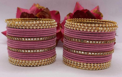 RENOY Metal Bangle Set(Pack of 40)