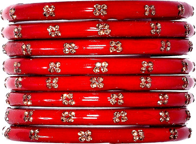 OJHA Glass Bangle Set(Pack of 8)