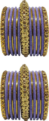 Anahat collection Metal, Fabric Bangle Set(Pack of 34)