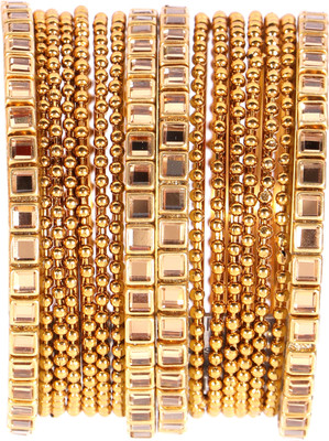 Shivarth Metal Bangle Set(Pack of 16)