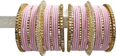 TBK Brass, Alloy Gold-plated Bangle Set(Pack of 10)