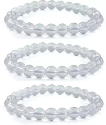 Agatesvibe Crystal Quartz Bracelet Set(Pack of 3)