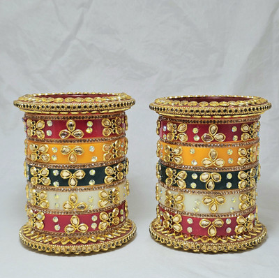 Kiswa Plastic Zircon Bangle Set(Pack of 26)