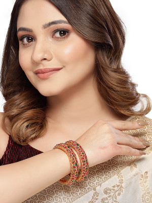 Sukkhi Alloy Gold-plated Bangle Set(Pack of 2)