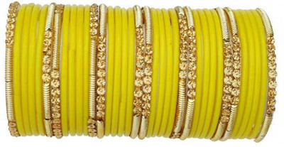 DURGANSH Glass Beads Bangle Set(Pack of 10)