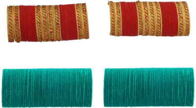 AFAST Metal Bangle Set(Pack of 4)