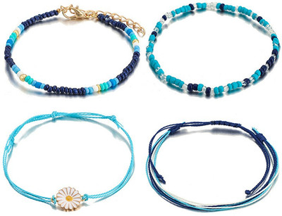 Scintillare by Sukkhi Alloy Gold-plated Charm Bracelet(Pack of 4)