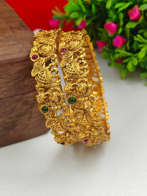 Atulya Alloy Gold-plated Bangle(Pack of 2)