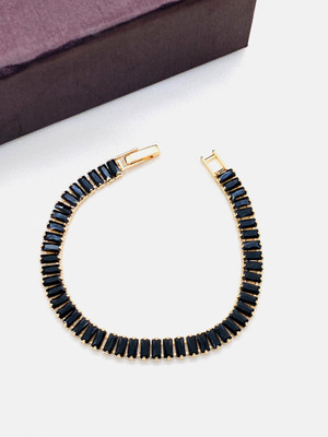 Hitarth Fashion Jewellery Brass Cubic Zirconia Gold-plated Bracelet