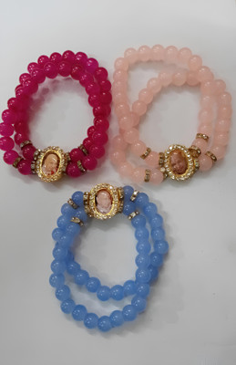 Guruji Blessings Metal, Plastic Bracelet Set(Pack of 3)