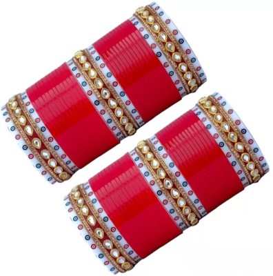 Shivaay Supplier Plastic Zircon Chudas(Pack of 2)