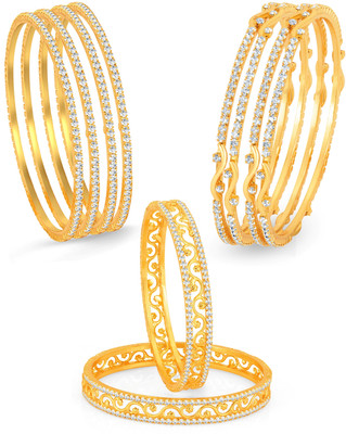 Sukkhi Alloy Gold-plated Bangle Set(Pack of 10)