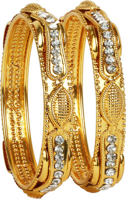TANISHTHA LIFESTYLE Alloy Gold-plated Bangle Set(Pack of 2)