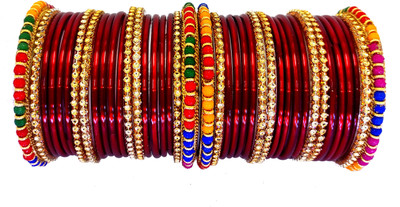DURGANSH Glass Bangle Set(Pack of 40)