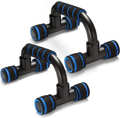 abcdeyes Push Up Bars Stand with Foam Grip Handle for Chest Press for Men and Women Push-up Bar(Blue)