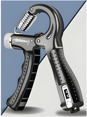 RPC99 R SHAPE ADJUSTABLE SPRING COUNTER HAND GRIPPER Hand Grip/Fitness Grip Hand Hand Grip/Fitness Grip(Black)