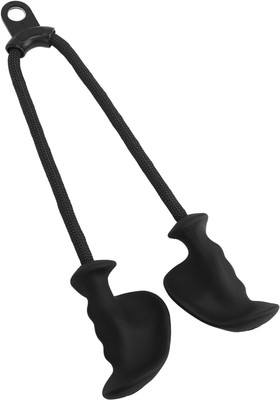 Owlix Tricep Rope with Ergonomic Handles, Double Head Triceps Pull Downs Crunches Rope Multi-training Bar(Black)