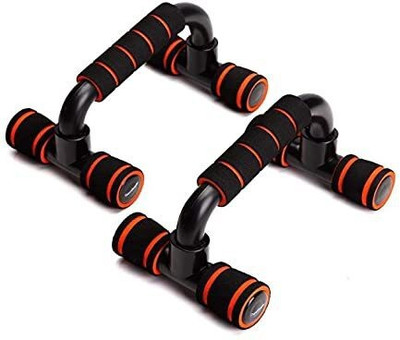 IPL Push-Up Stands Handle with Foam Grip and Non-Slip Workout for Men & Women Push-up Bar(Orange, Black)