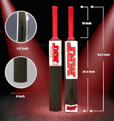 Yash industries meerut J2 MRT-04 Very Strong PVC Black Beauty Full Size Plastic Cricket Bat PVC/Plastic Cricket  Bat For 15+ Yrs(700 g)