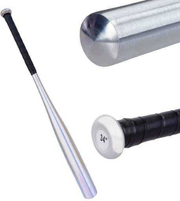 Owlix 34 inches Heavy Professional Quality Metal Baseball Bat Silver Alloy Baseball  Bat For 15+ Yrs(1100 g)