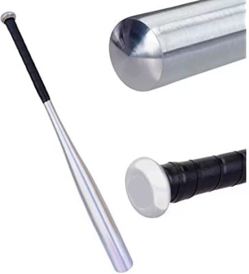 HACKERX BASEBALL BAT Metal 34 inch Silver Alloy Baseball  Bat For 15+ Yrs(1100 g)