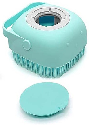 Rishikaenterprises Silicon body scrubber bathing scrub brush bathroom (pack of 1)087