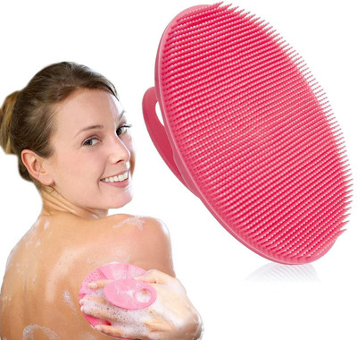 Kamview Reusable soft durable flexible Silicone Body bath shower Scrubber brush