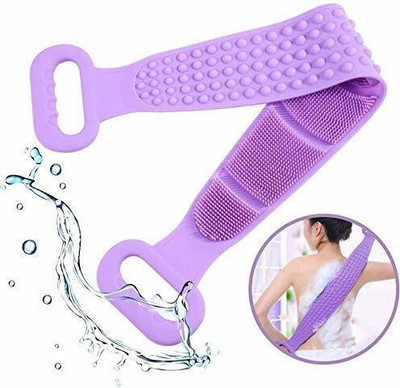 Manav Silicone Soft Bath Body Brush with Shampoo Dispenser 1.397