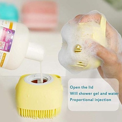 SHIVA Soft Silicone Body Scrubber Massage Brush Dispenser X1.473