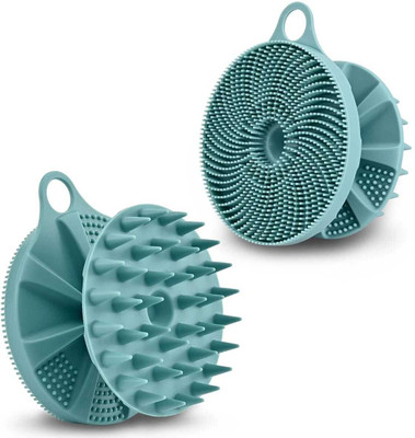 DR.VS 2-in-1 Silicone Body Scrubber and Scalp Massager Convenient for Travel and Use