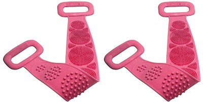 SHIVA Silicone Bath Body Brush ll Exfoliating Back Scrubber Belt X2.187