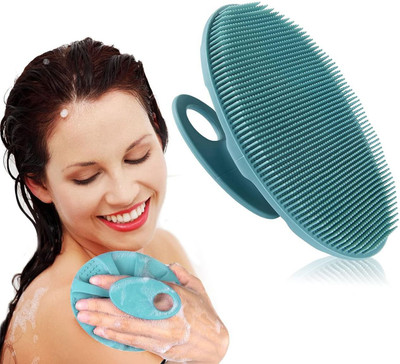 Homzview Multifunctional Reusable soft durable flexible Silicone Body bath Scrubber brush