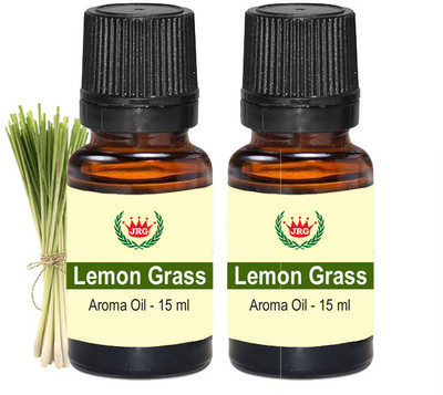 JRG Aroma Diffuser Lemon Grass Essential Oil Pack of 2(15 ml)