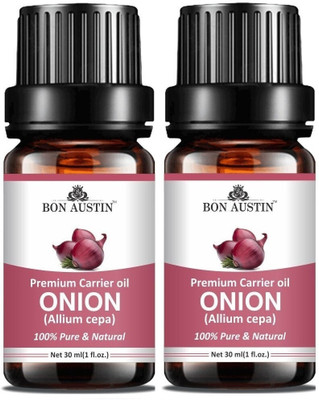 Bon Austin Onion Premium Carrier Oil for Deep Nourishment for Hair - 30ml Pack of 2(60 ml)