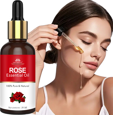 INTIMIFY Rose Essential Oil For Face, Diffuser - For Skin, Hair Care(30 ml)
