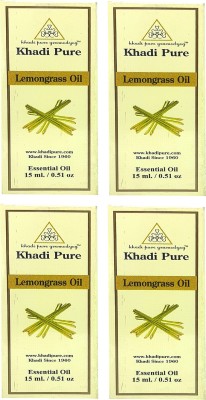 Khadi Pure Gramodyog Herbal Lemongrass Essential Oil (Pack Of 4) (60Ml)(60 ml)