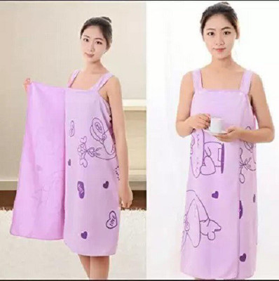 Manav Purple Free Size Bath Robe(2 Bath Robe, For: Men & Women, Purple)