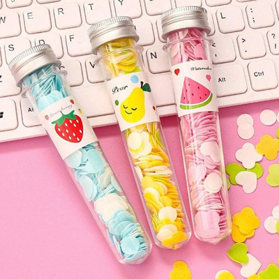 Prahant Disposable Mini Soap Paper Scented Soap Bath Flakes Tube Petals (Pack Of 3)(Multicolor)