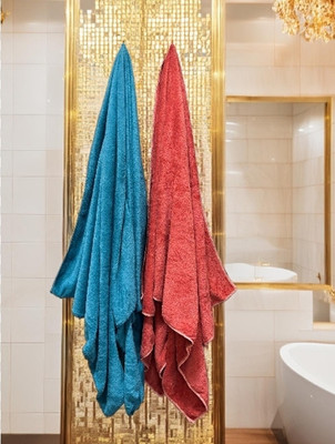 Genuine Global Decor Microfiber 310 GSM Bath, Beach, Face, Hair, Hand, Sport Towel Set(Pack of 2)