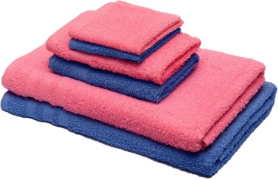 Skumars Love Touch Cotton 310 GSM Bath, Beach, Sport, Hair, Hand, Face Towel Set(Pack of 6)