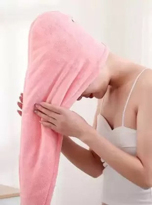 Cotton Hair Cotton, Microfiber Hair Towel PINK(PINK)