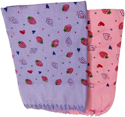 Cotton colors Cotton 200 GSM Bath Towel Set(Pack of 2)