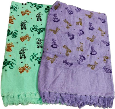 Cotton colors Cotton 200 GSM Bath Gamcha(Pack of 2)